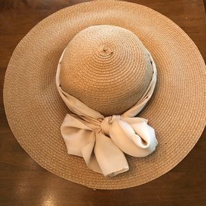 Floppy Sunhat with Light Pink Scarf Tie